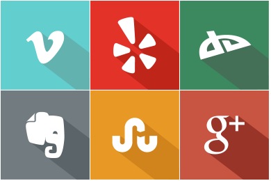 Flat Vector Social Icons - Free Vector Site | Download Free Vector 