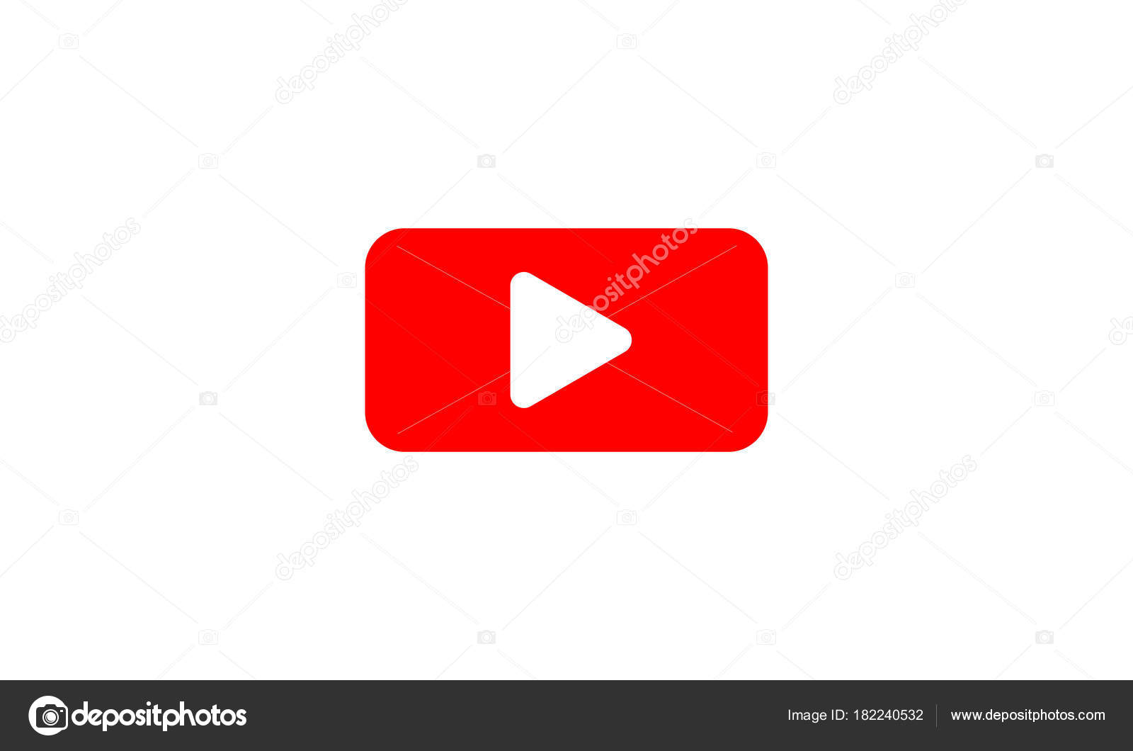 Bootstrap Font Awesome Brands Youtube Square Icon  Style: Flat 