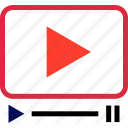 youtube, Play video, you tube, video icon