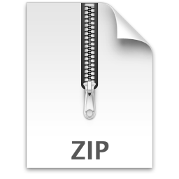 Flat Zip Folder Icon Vector Illustration Stock Vector 233024881 