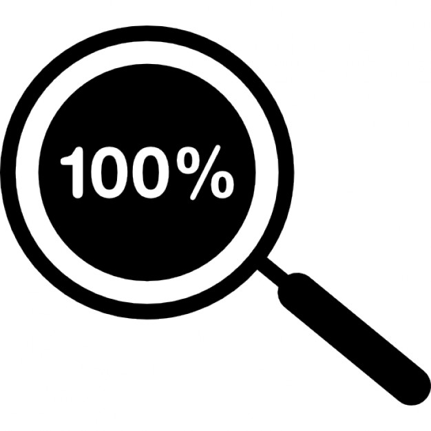 100% Percentage Rate Icon On A White Background Stock Photo 