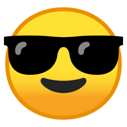 Eyewear,Emoticon,Face,Smiley,Yellow,Sunglasses,Facial expression,Glasses,Smile,Orange,Head,Nose,Line,Icon,Clip art,Vision care,Happy,Illustration,Facial hair,Pleased