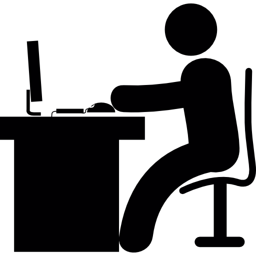 Clip art,Sitting,Font,Table,Graphics,Furniture,Black-and-white,Desk