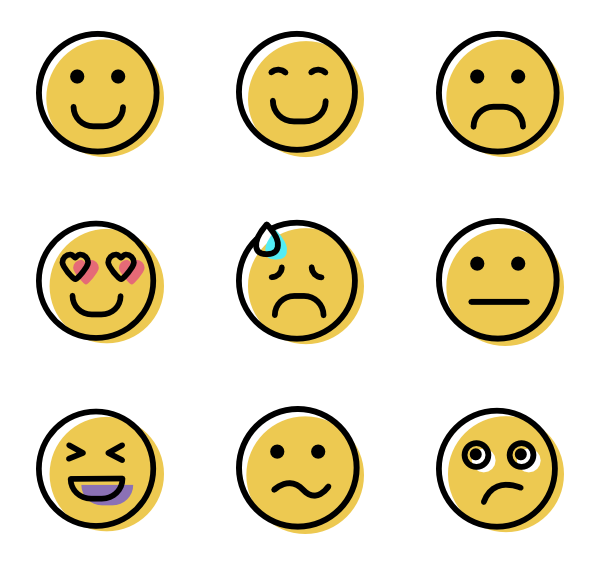 Emoticon,Smiley,Yellow,Smile,Facial expression,Happy,Icon,Circle,Illustration