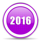 new year 2016 violet icon new years symbol Stock photo and 