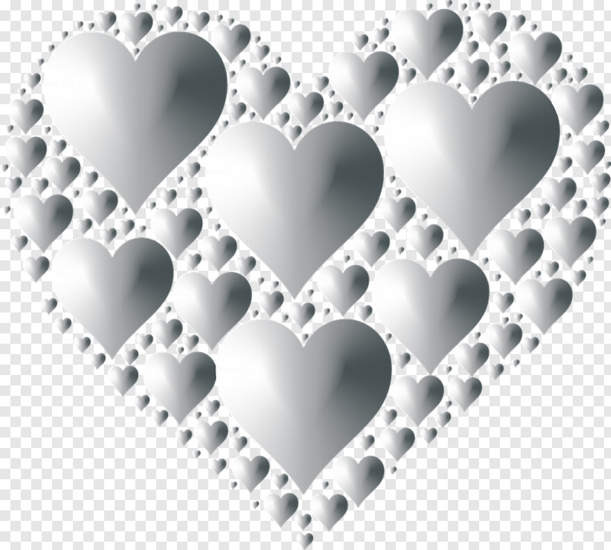 white-hearts # 353042