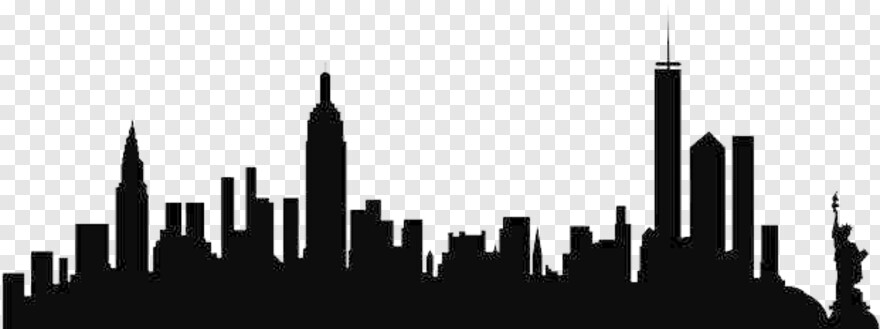 new-york-skyline-silhouette # 1058424