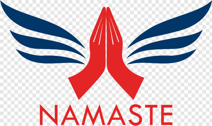 Easy to edit vector illustration of indian hand in greeting posture of  namaste in floral design. | CanStock