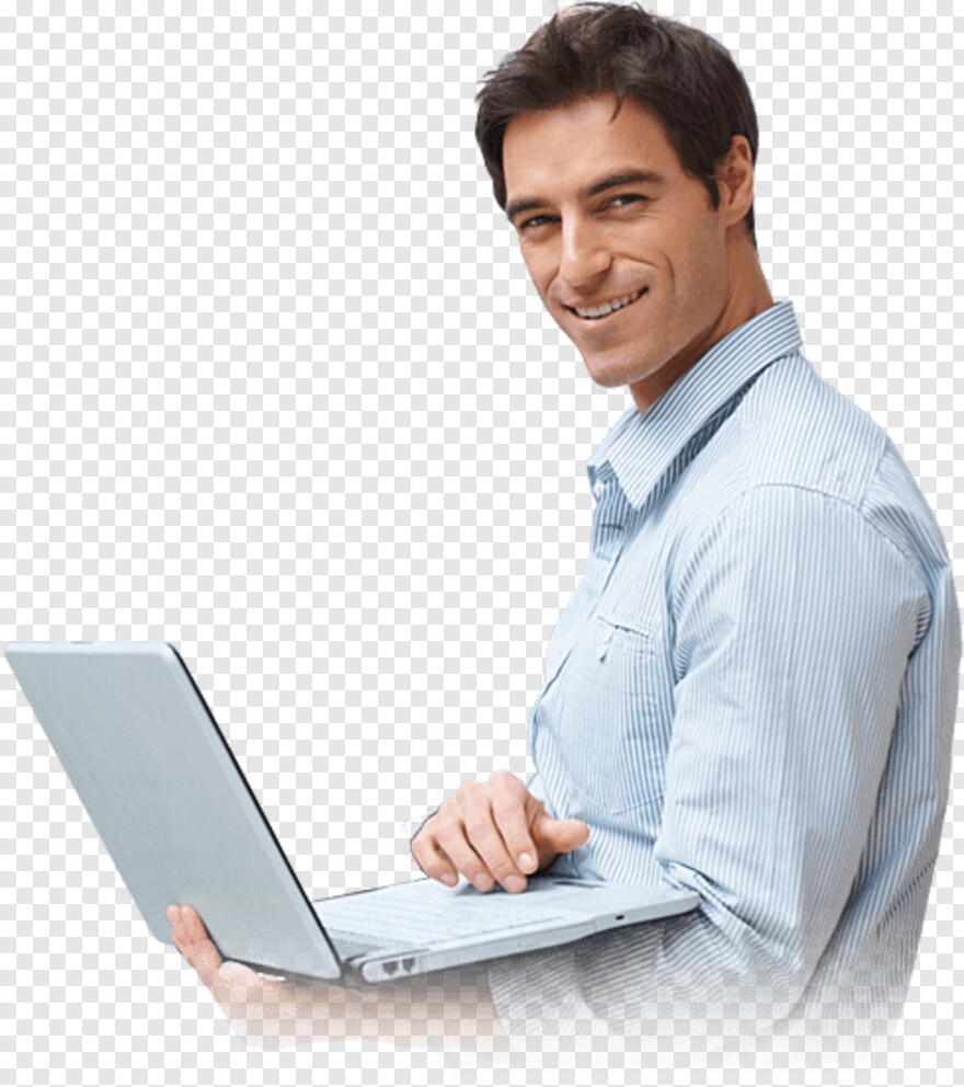 man-with-laptop # 724081