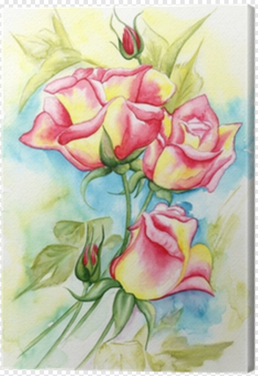 watercolor-flowers # 384826