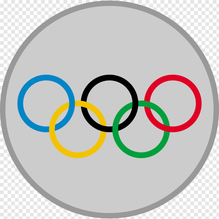  Olympic Rings, Silver Ribbon, Silver Frame, Silver, Silver Border, Silver Line