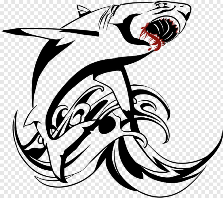  Great White Shark, Tribal Design, Tribal Border, Tribal, Tribal Arrow, Swirl Designs