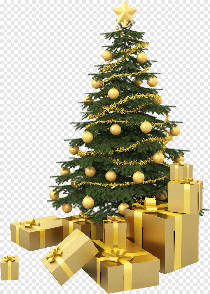 christmas-tree-with-presents # 459241