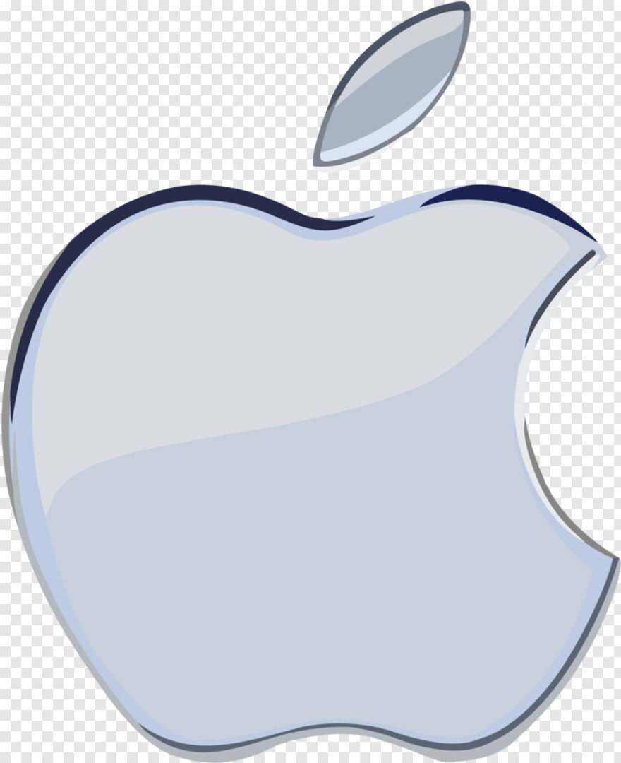  Apple Logo, Apple, Silver Border, Silver Ribbon, Silver Line, Silver Frame