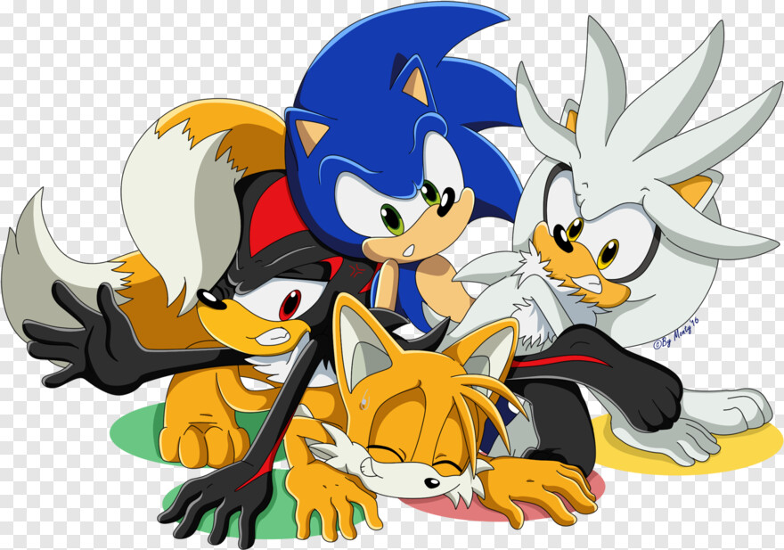  Sonic The Hedgehog, Silver Ribbon, Silver Line, Silver, Silver Border, Silver Frame