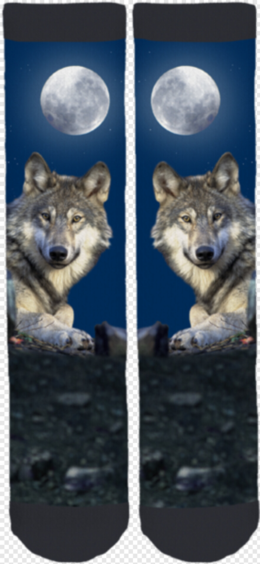  Wolf Silhouette, Wolf Eyes, Socks, Leader, Gray, White Wolf