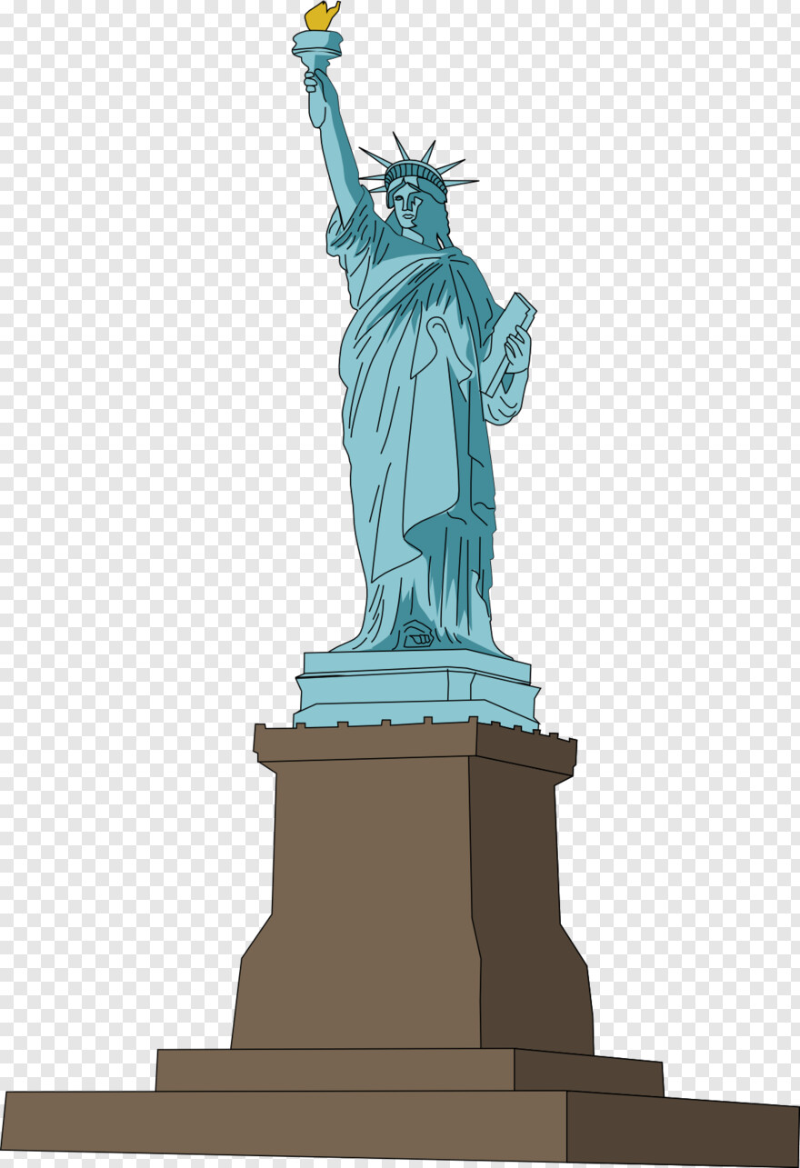 statue-of-liberty-silhouette # 718358