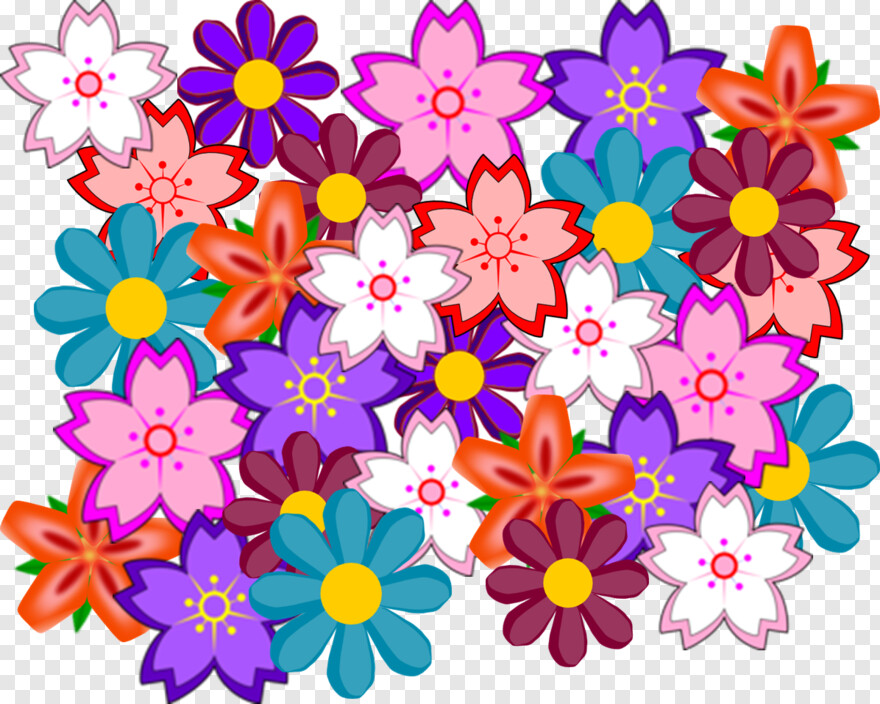  Cherry Blossom Flower, Sakura Flower, Flower Clipart, Flower Plants, Flower Crown, Pink Flower