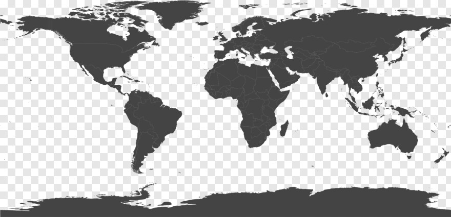 world-map-black-and-white # 702450