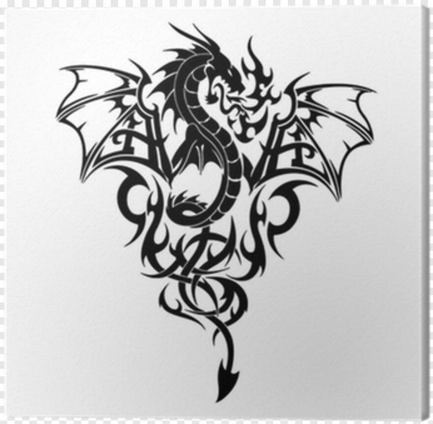Dragon Tattoo, Dragon Ball Logo, Blue Dragon, Rose Tattoo, Skull Tattoo,  Flying Dragon #1071905 - Free Icon Library
