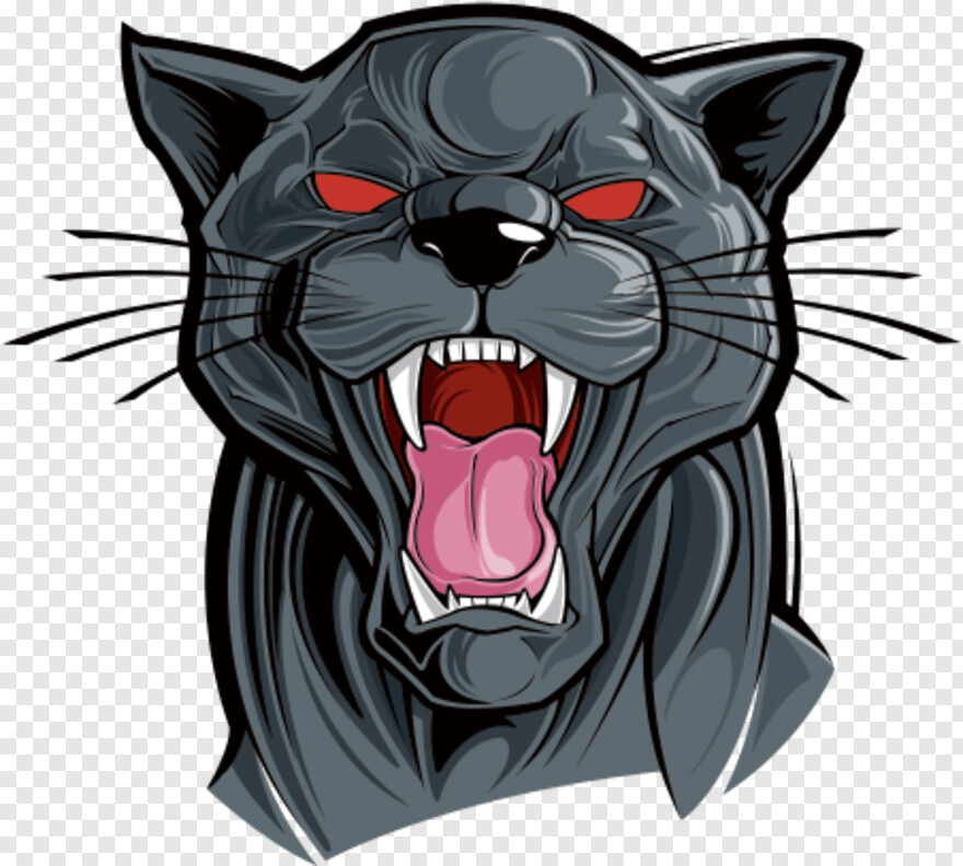  Panther, Angry Cat, Pink Panther, Black Panther, Vinyl, Black Panther Logo