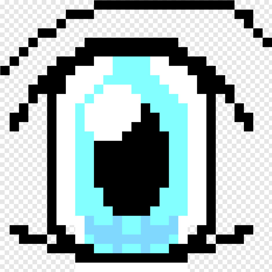 Grid Blue Eye Pixel Art Sans Head Clipart, clipart, png clipart