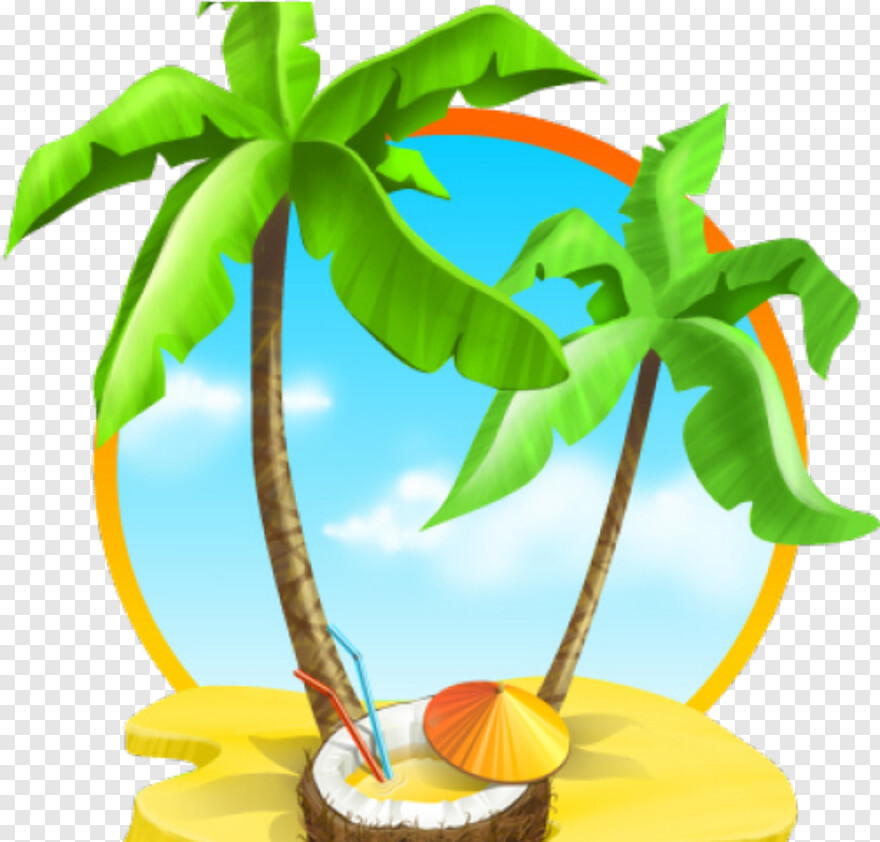 beach-coconut-tree # 390680