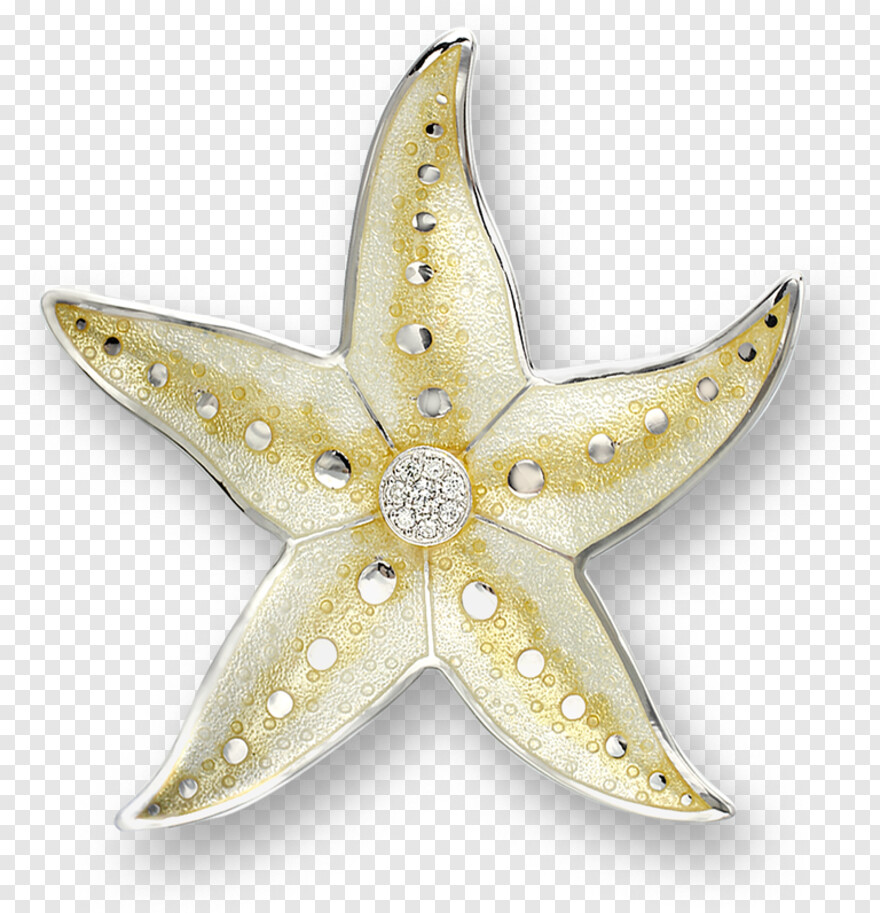  Starfish, Starfish Clipart, Silver Line, Yellow, Yellow Tape, Silver Ribbon