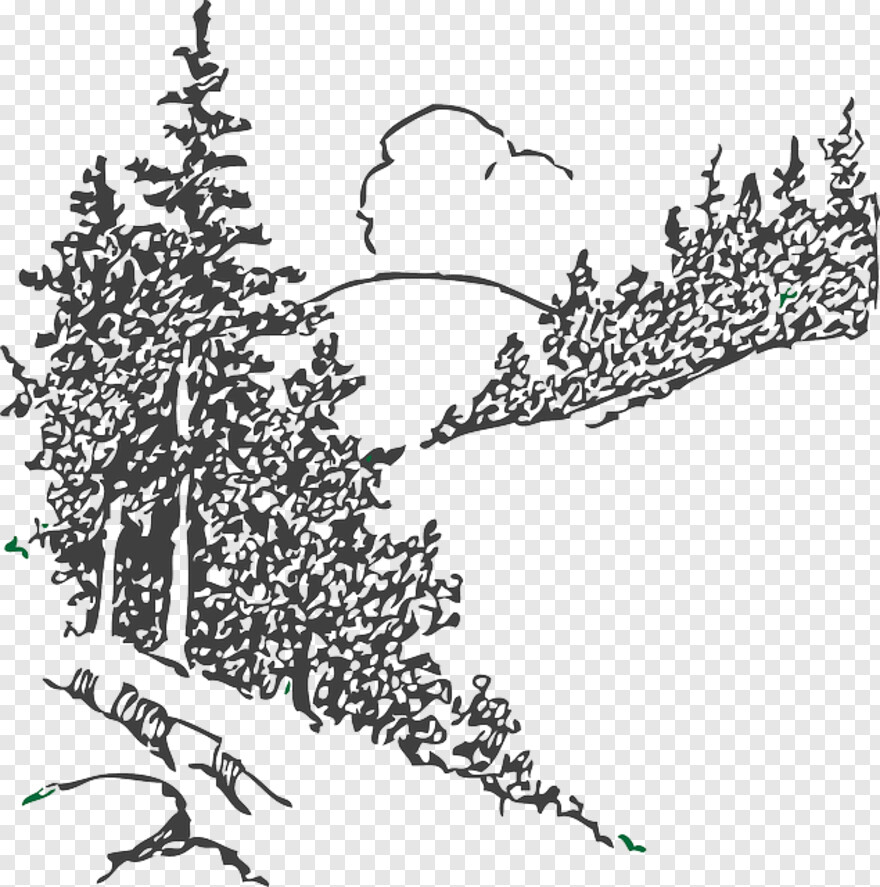 pine-tree-silhouette # 460665