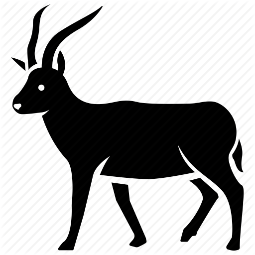 Mammal,Vertebrate,Antelope,Chamois,Clip art,Cow-goat family,Wildlife,Terrestrial animal,Black-and-white,Goats,Graphics,Tail