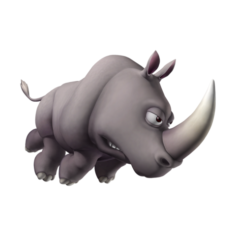 Rhinoceros,Black rhinoceros,Horn,Animation,Animal figure,Illustration,Working animal,Fictional character