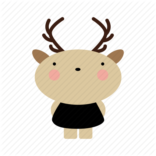 Reindeer,Cartoon,Deer,Head,Antler,Illustration,Fawn,Moose,Clip art,Elk,Smile,Art