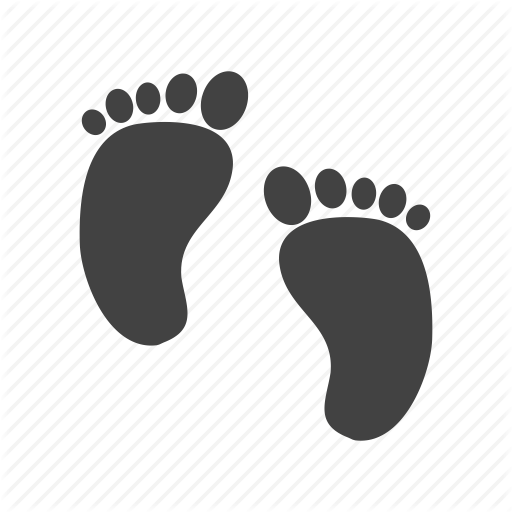 Footprint,Paw,Foot,Leg,Hand,Font,Sole,Illustration,Black-and-white,Toe