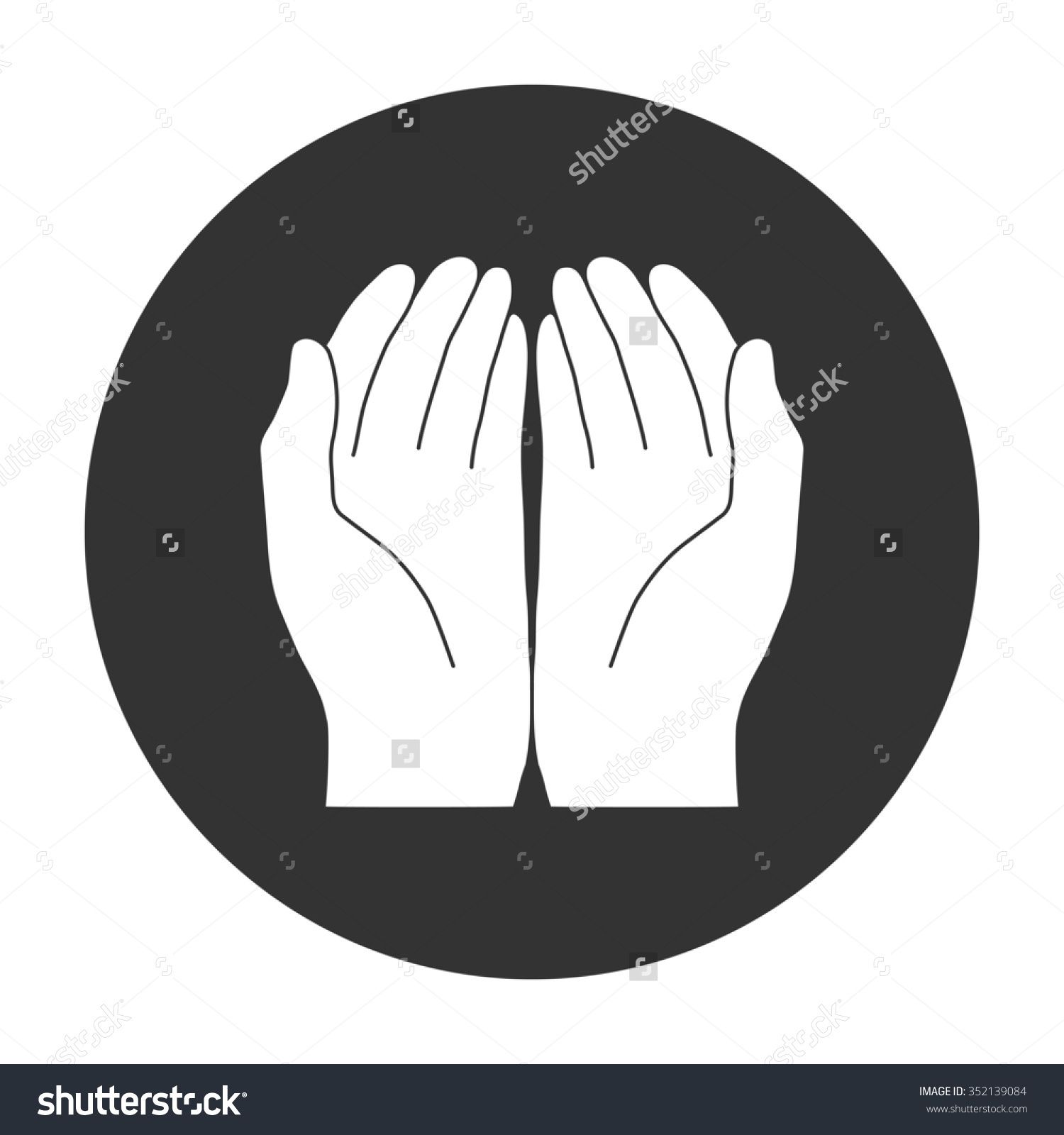 Hand,Gesture,Finger,Black-and-white,Illustration,Circle,Symbol,Line art