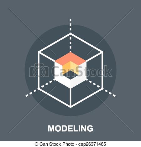 Icon 3d Modeling Stock Vector Art  More Images of Abstract 