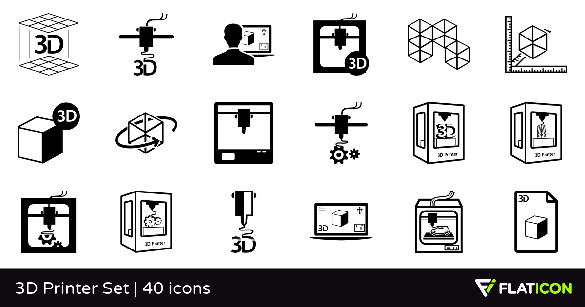 3D Printer 01 ~ Icons ~ Creative Market