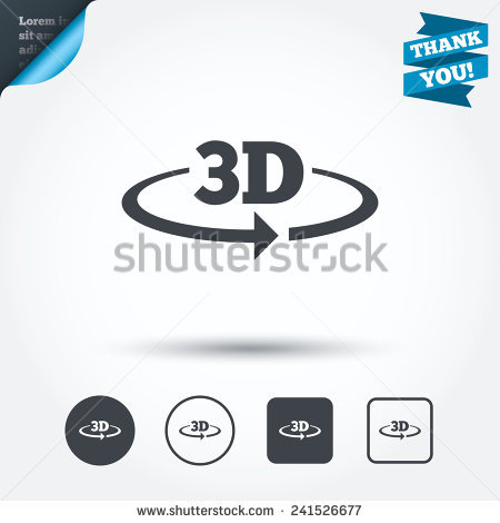 3D Rotate Button Sign Icon In Red And Blue Color On Transparent 
