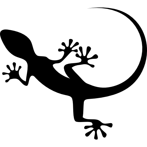 Lizard,Gecko,True salamanders and newts,Clip art,Reptile,Amphibian,Coloring book,Silhouette,Scaled reptile,Black-and-white,Tail,Line art