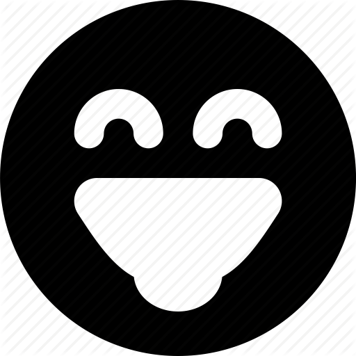 Facial expression,Head,Smile,Nose,Mouth,Tooth,Symbol,Font,Illustration,Icon,Logo,Circle,Black-and-white,Emoticon