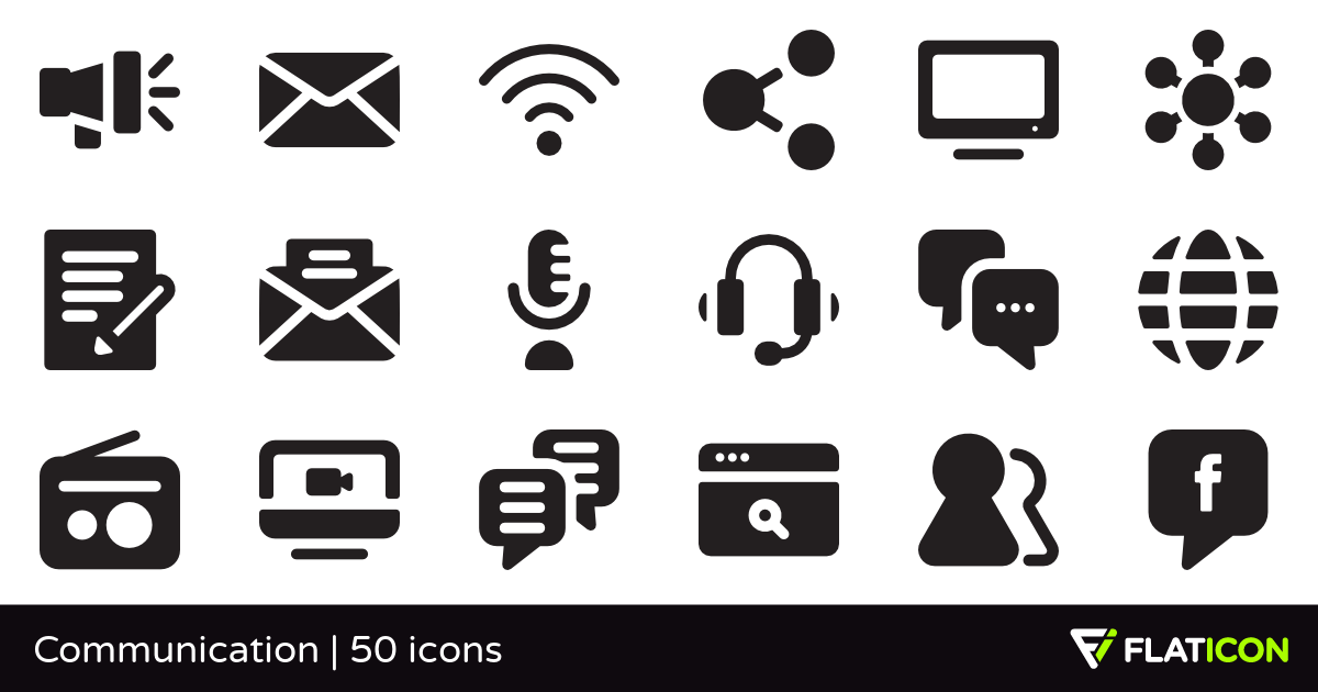 Communication 50 free icons (SVG, EPS, PSD, PNG files)