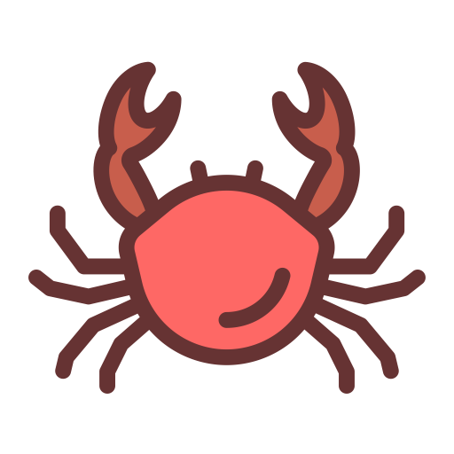 Crab,Cancridae,Dungeness crab,Decapoda,Crustacean,King crab,Seafood,Illustration,Christmas island red crab,Ocypodidae,Invertebrate,Sticker,Freshwater crab,Shellfish,Clip art,Graphics,Fiddler crab,Claw,Horsehair crab,Parasite