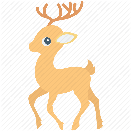 Deer,Reindeer,Wildlife,Animal figure,Fawn,Roe deer,Tail,Illustration,Clip art