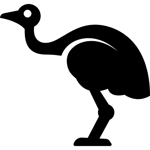 Flightless bird,Ostrich,Bird,Ratite,Emu,Beak,Greater rhea,Silhouette,Clip art,Cassowary,Crane-like bird,Tail,Illustration