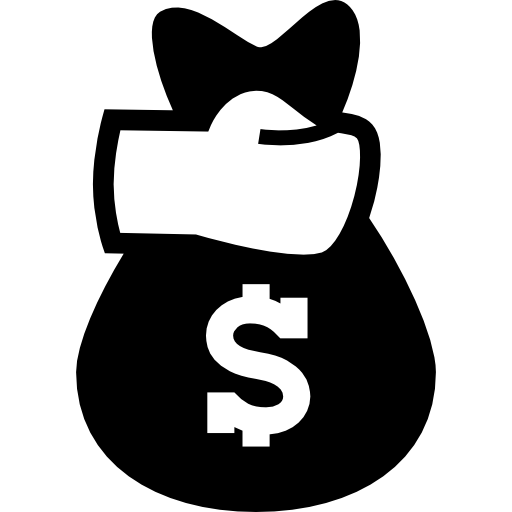 Clip art,Font,Money bag,Symbol,Dollar,Black-and-white,Number