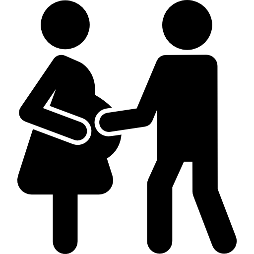 Clip art,Interaction,Gesture,Conversation,Silhouette,Sharing,Symbol,Graphics,Holding hands,Black-and-white,Father,Line art