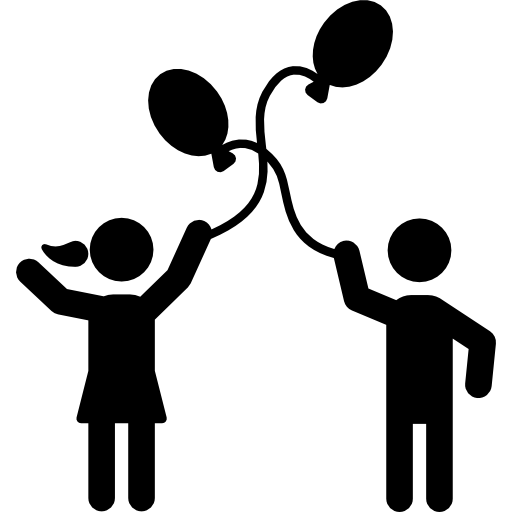 People,Conversation,Interaction,Silhouette,Gesture,Child,Playing sports,Happy,Clip art,Father,Sharing,Balloon,Illustration