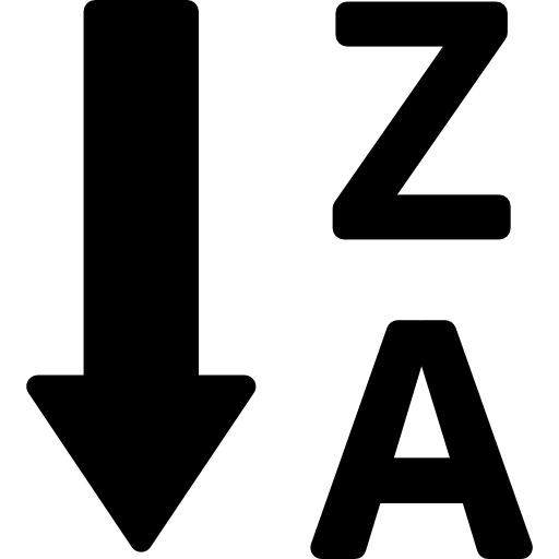 A to z, alphabetical order, alphabetically, alphabets, sorting 