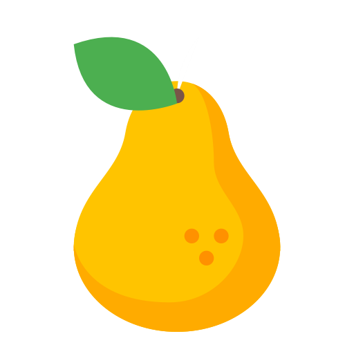 Pear,pear,Yellow,Fruit,Tree,Plant,Papaya,Accessory fruit,Graphics,Food,Fruit tree,Logo,Clip art,Illustration