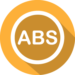 Abs, alert, anti lock braking system, auto, brake, warning icon 