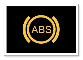 ABS icon Brakes antilock system sign Royalty Free Vector